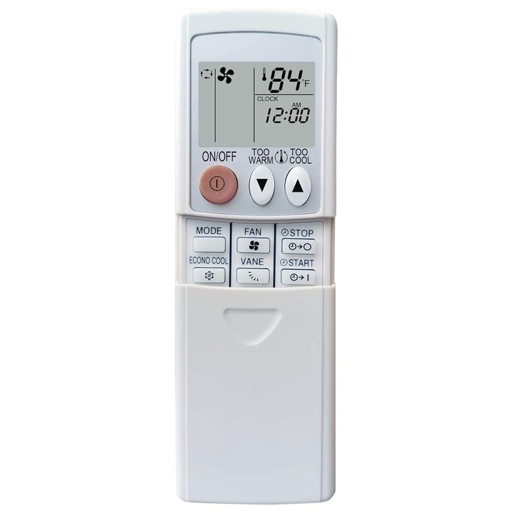 Telecomanda universala pentru aer conditionat Mitsubishi Electric Mr Slim, control usor al climei, pre-programata, 2x AAA, AMRINUGL