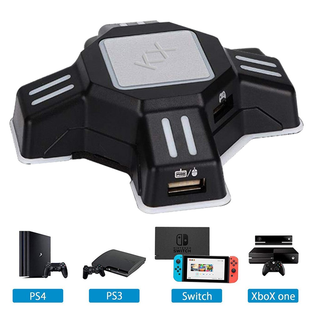 Nintendo Switch PS4 PS3 Adaptor convertor pentru tastatura si mouse, compatibil Nintendo