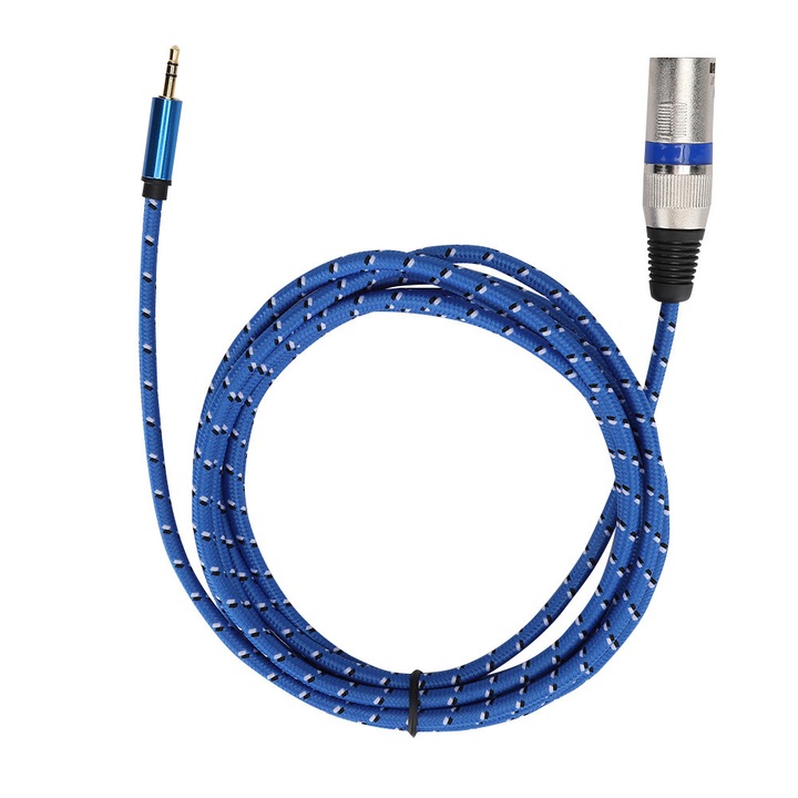 Висококачествен 3.5 мм стерео към XLR мъжки аудио кабел, адаптер, кабелна линия 3 метра