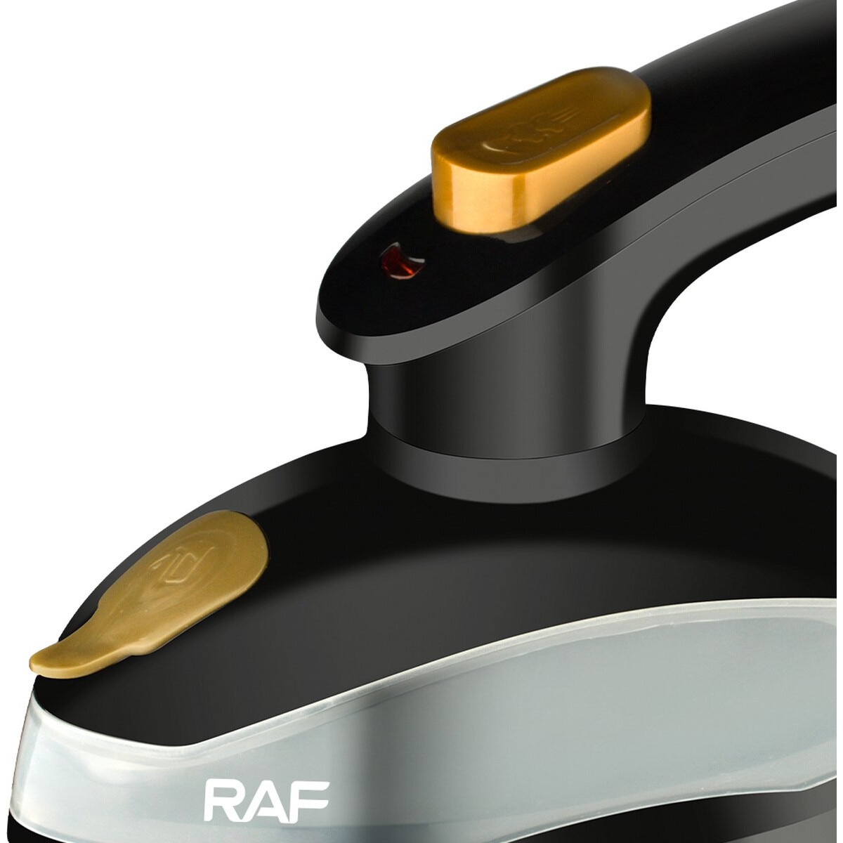 Aparat de calcat cu abur portabil RAF, 800W, rezervor 95ml, suprafata abur 110cm, maner rotativ 90°