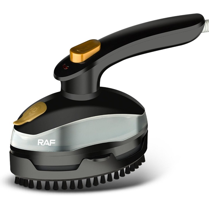 Aparat de calcat cu abur portabil RAF, 800W, rezervor 95ml, suprafata abur 110cm, maner rotativ 90°