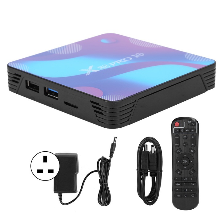 Mediaplayer Zeaicos X88 PRO10 Android 10.0, 4K HDMI, 4GB RAM, 64GB stocare