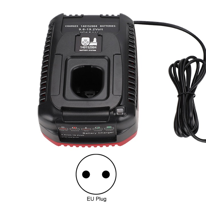 Incarcator baterii 9.6V-19.2V 2A, ABS, afisaj electric, protectie temperatura, EU plug