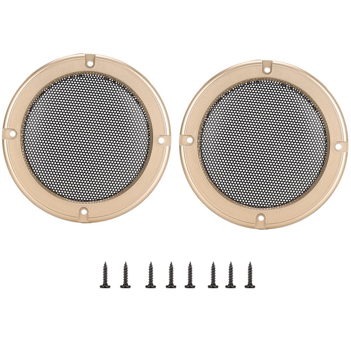 2 darabos fém hangszóróvédő burkolat 5 hüvelykes audio hangszórókhoz, dekoratív hálós védőburkolatok