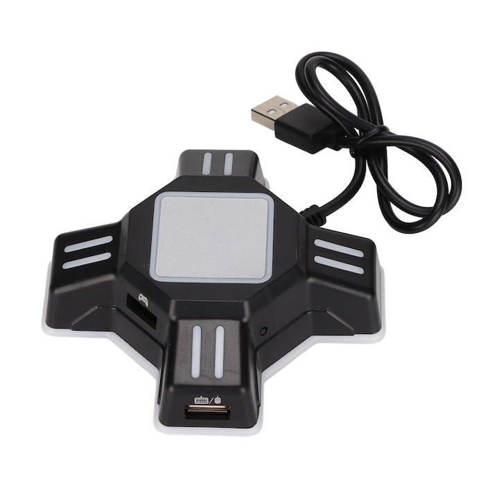 KX Keyboard Mouse Converter Adapter USB Mouse Keyboard pentru PS4 pentru Switch pentru PS3 pentru Xbox One Negru