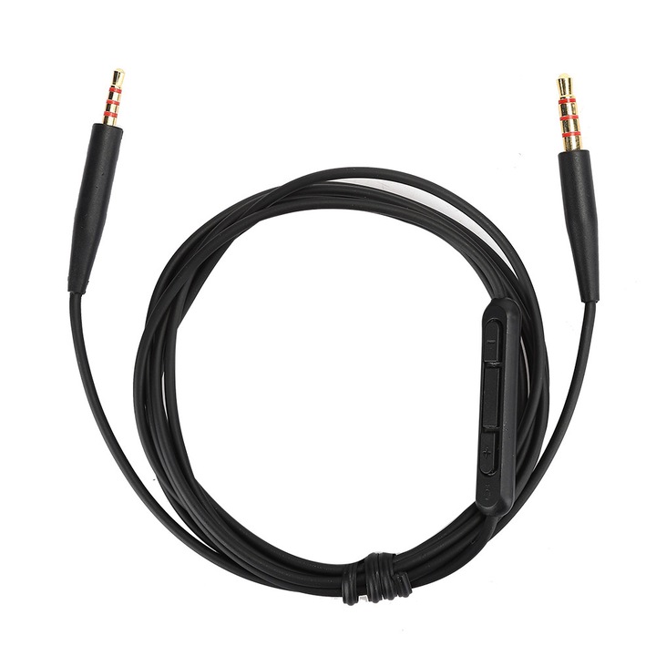 3.5 мм към 2.5 мм аудио кабел с микрофон за слушалки OE2iQC25QC35 SoundTrueBlack