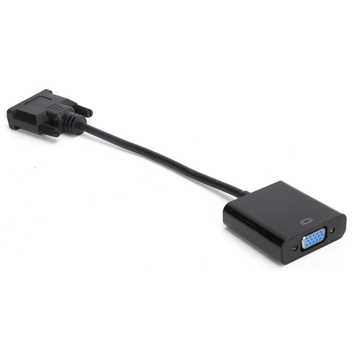 Адаптер DVI мъжки към VGA женски Адаптер DVI 24+1 към VGA за настолен компютър, таблет