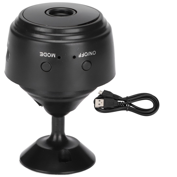 Безжична WiFi камера за домашна употреба 1080P, черна