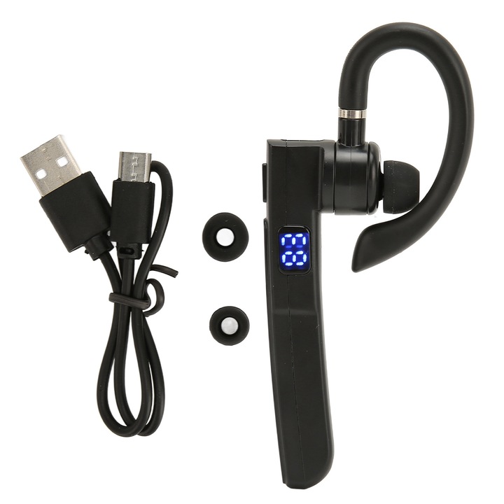 Vezeték nélküli Bluetooth fülhallgató, zajcsökkentés, digitális kijelző, IPX7 vízállóság, hosszú üzemidő