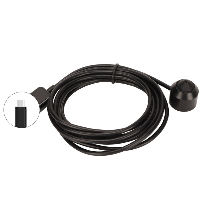 Уеб камера мини USB 1080P CMOS, ясна картина, ниска консумация, черна