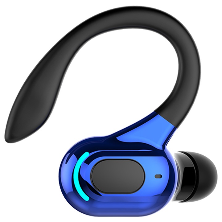 Vezeték nélküli egyfülhallgatós headset, ergonomikus, fekete, 5g, IPX4, 20 óra üzemidő