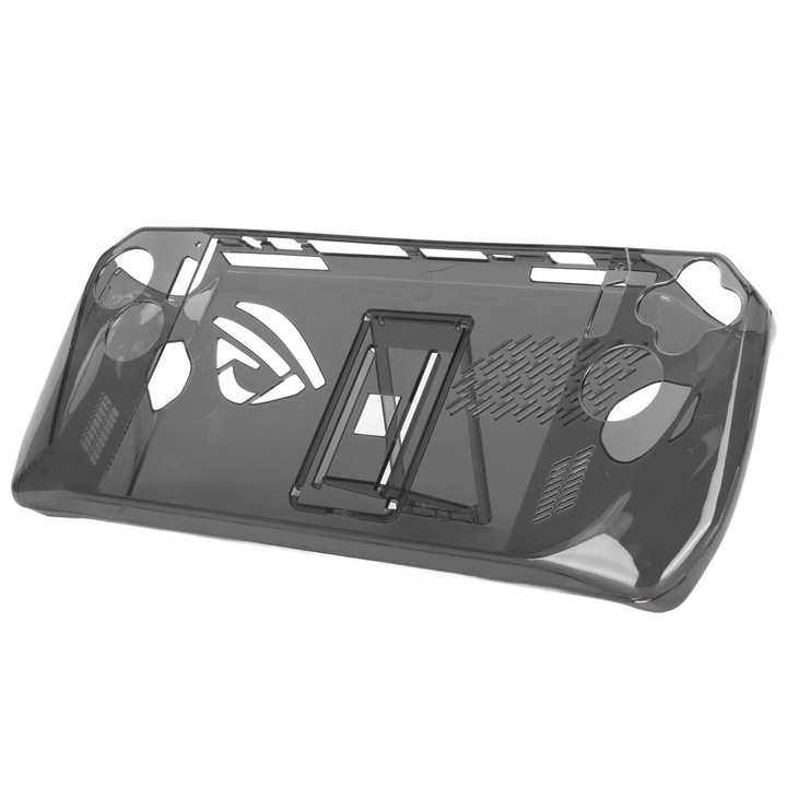 Прозрачен калъф за игрова конзола, Zeaicos, TPU, удароустойчив, черен, за ASUS ROG Ally 2023