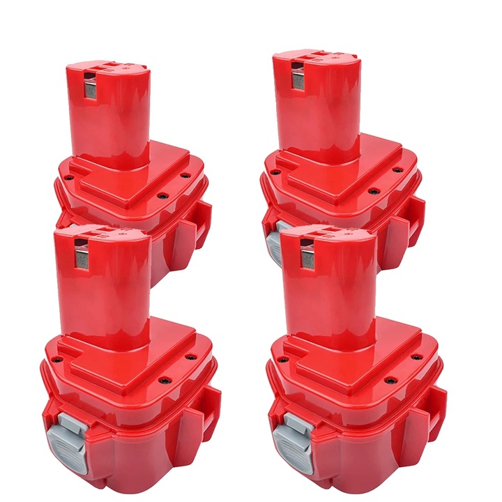 Set 4 Baterii Ni-MH 4000mAh, 12V, Rosu