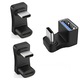 Set 3 adaptoare, ZGGZERG, U-Shape adaptoare, Type-C la Type-C, Type-C la Type-A, USB 3.0/3.1, Incarcare 100W, Viteza de transfer de date de 5 gbps, Compact/portabil, Pentru telefoane mobile, notebook-uri, PVC, Marimi multiple, Negru