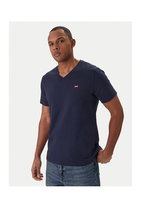 Férfi póló, Levi's, 207928602, Pamut, XS INTL, Kék