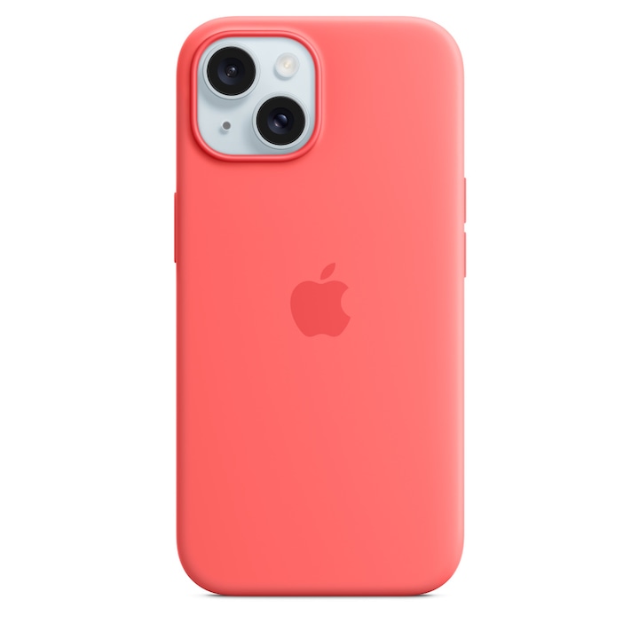 Предпазен калъф Apple Silicone Case with MagSafe за iPhone 15, Guava