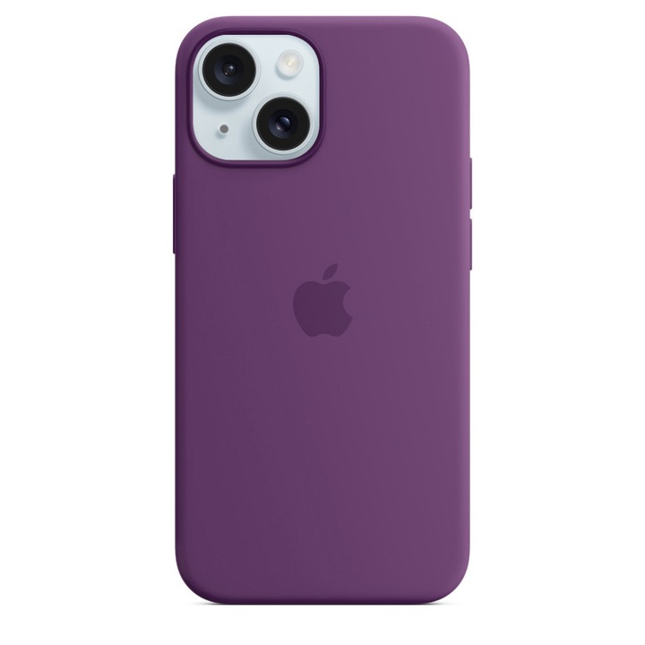 Szilikon tok Apple iPhone 15 Plus készülékhez, lila