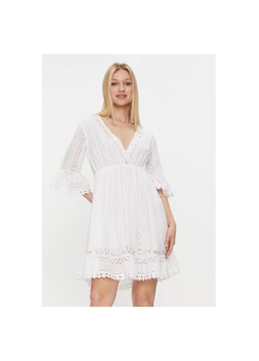 Дамска рокля, Iconique, 303756246, Памук, Бяла, Бял