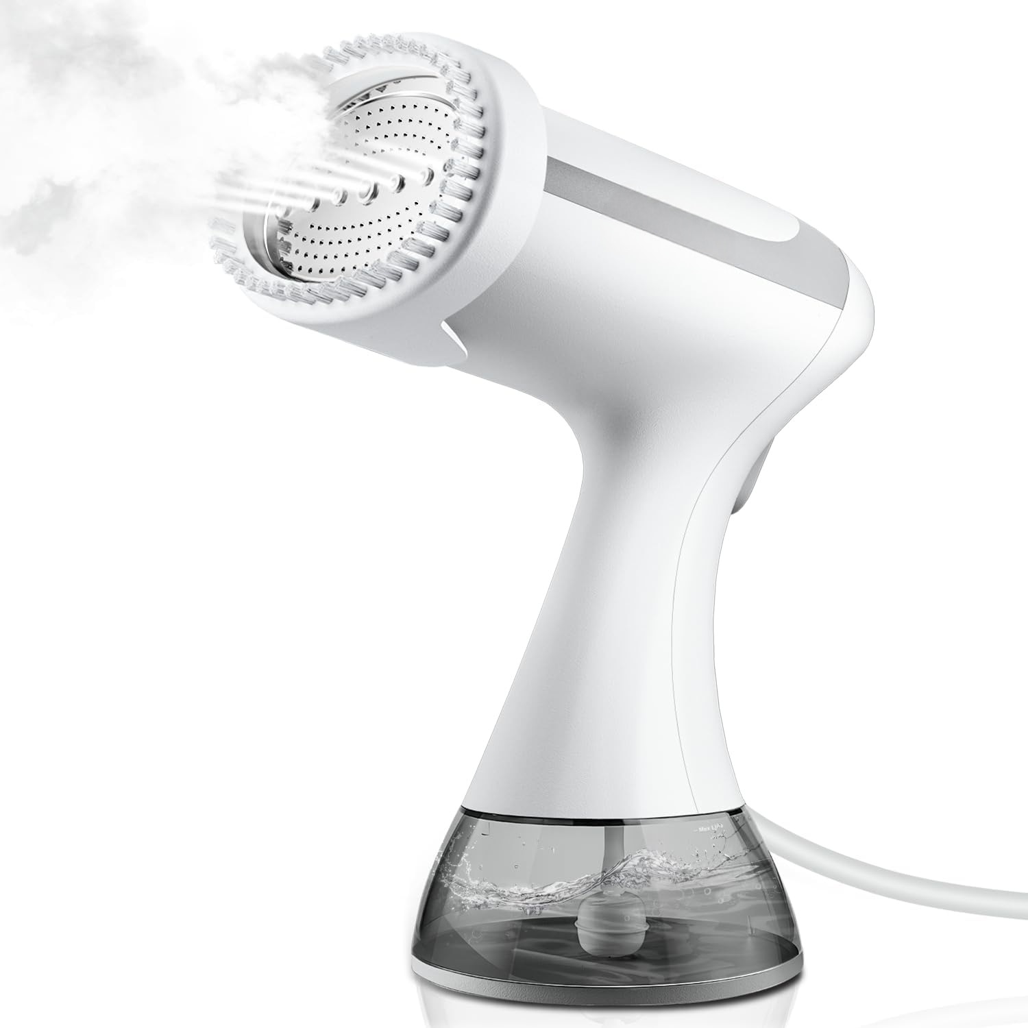 Aparat de calcat cu aburi, 1500 W, recipient apa 300 ml, incalzire rapida 9 secunde, Design etans 360°, alb