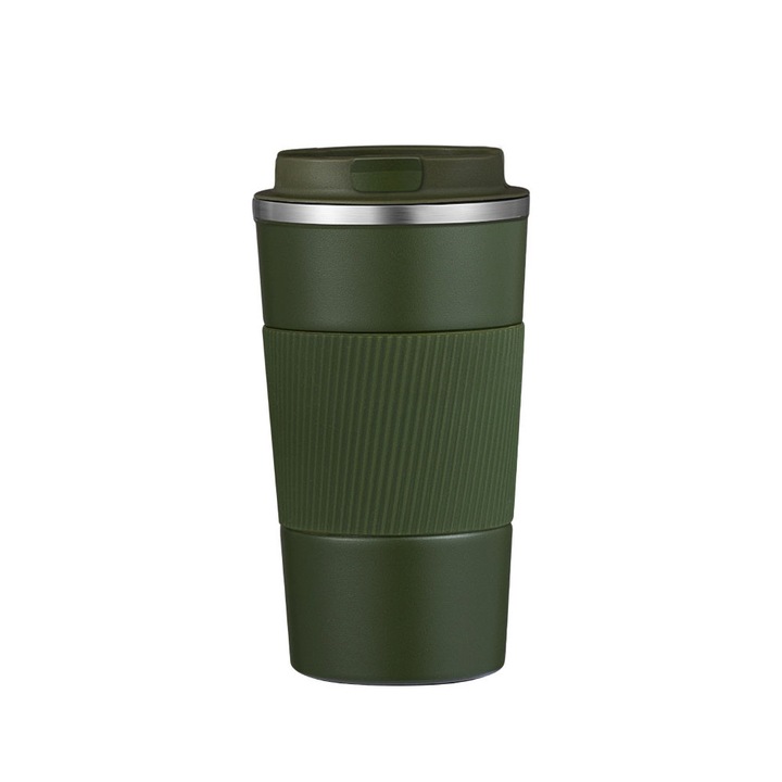 Termosuri si Cani termos Enforose, Travel Tumbler, inox dublu izolat, capac etans, 12oz