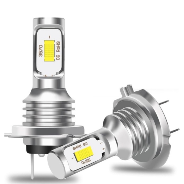 H7 Univerzális Autóizzók Hi/Lo + Ködfény - 400% Szuperfényes Fény 12000LM 6000K, Több Modelltel Kompatibilis, 2 Izzós Készlet