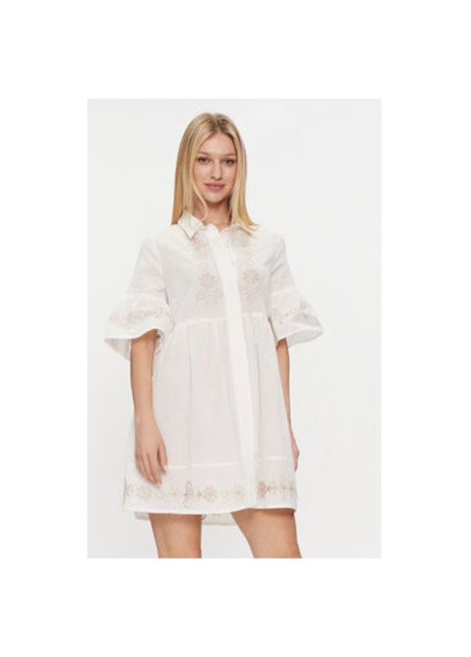 Női ruha, Iconique, 303756291, Pamut, Fehér, Fehér, L