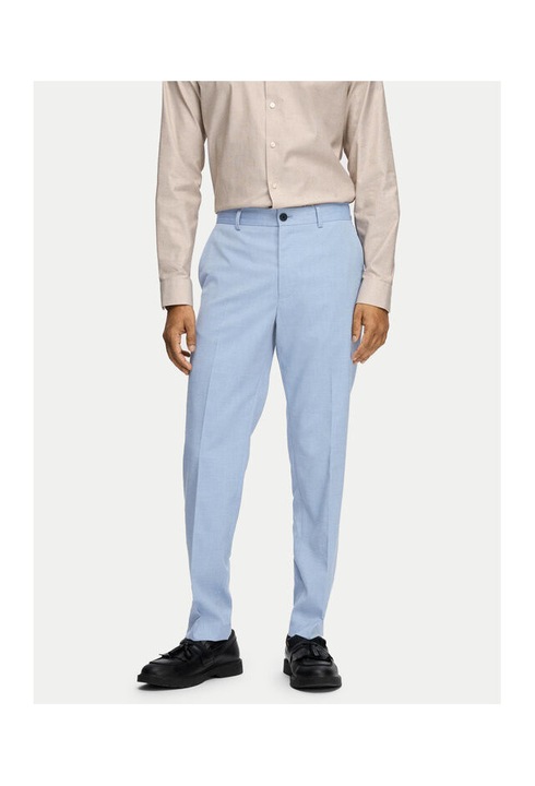 Férfi nadrág, Selected Homme, 304704796, Újrahasznosított poliészter/viszkóz, Kék, Kék, 50