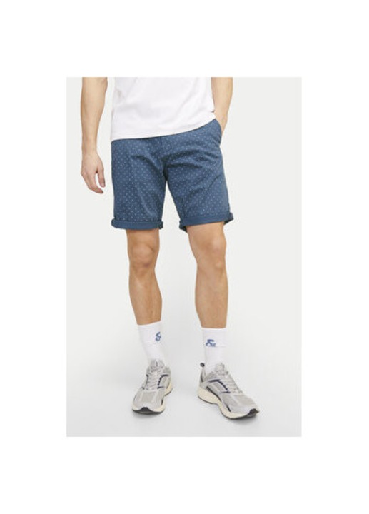 Férfi rövidnadrág, Jack and Jones, 304125805, Pamut, Kék, Kék, L