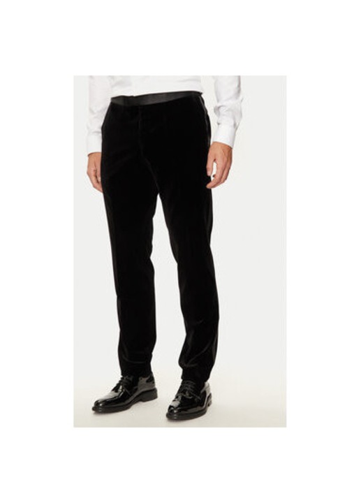 Férfi nadrág, Boss, 304240553, Pamut, Fekete, Fekete