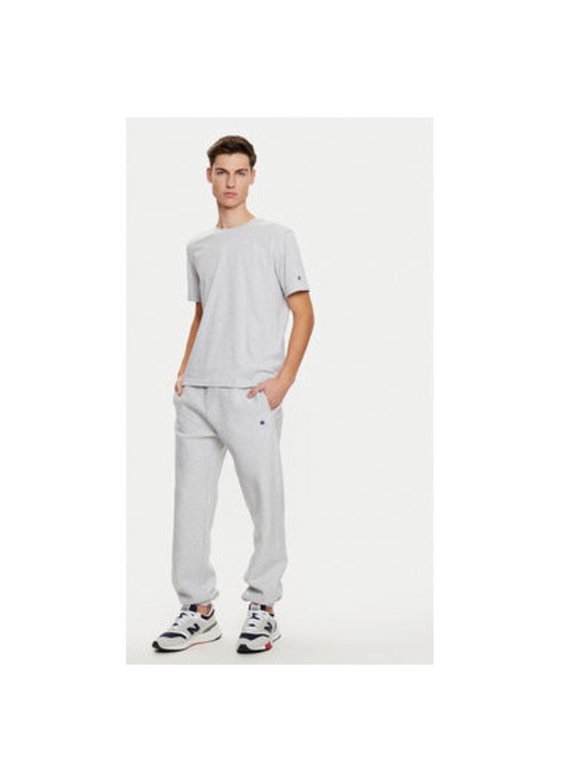 Pantaloni barbati, Champion, 304700576, Bumbac, Gri