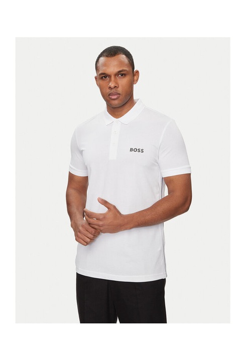 Tricou barbati, Boss, 303676926, Bumbac/Poliester, 2XL INTL, Alb