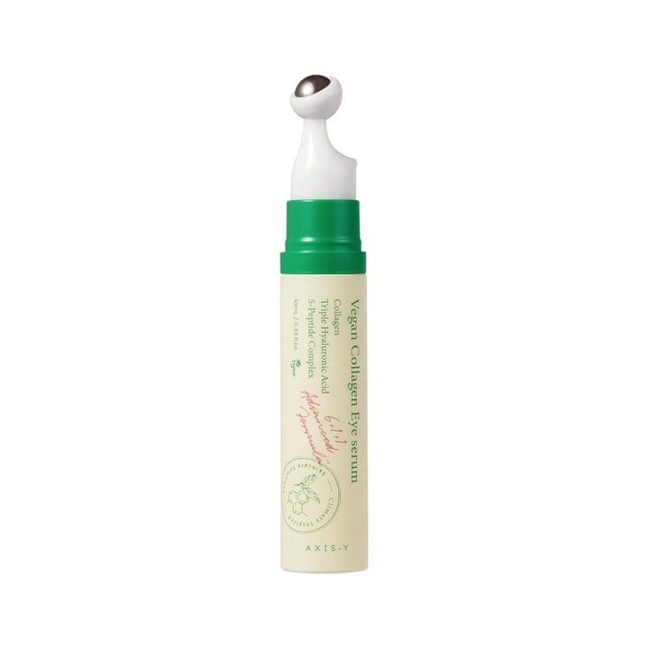 Ser pentru ochi cu colagen vegetal, extract triplu de acid hialuronic si colagen peptidic, Axis-Y, imbogatit cu niacinamida, colagen, extract de Centella Asiatica imbunatateste elasticitatea pielii.10ml