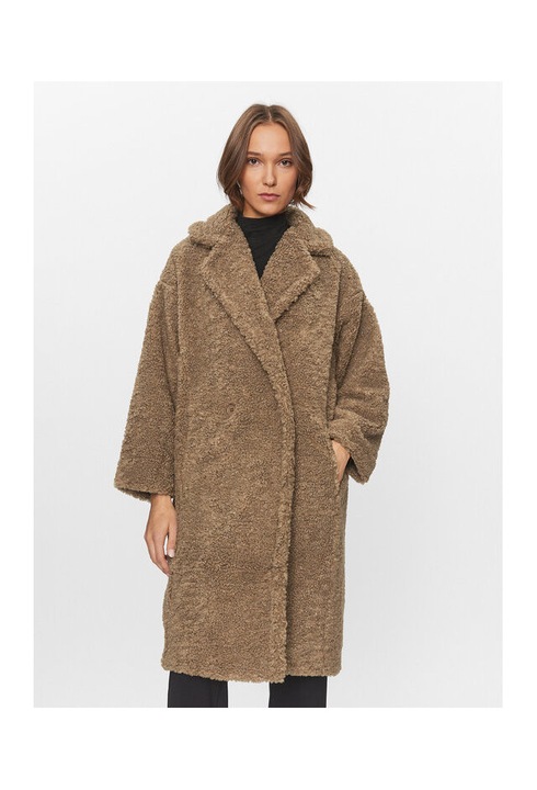 Női szőrmekabát, Deha, 303272913, Poliészter, M INTL, Barna