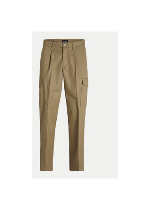 Férfi nadrág, Jack and Jones, 304599064, Poliészter/Pamut, Barna, Barna