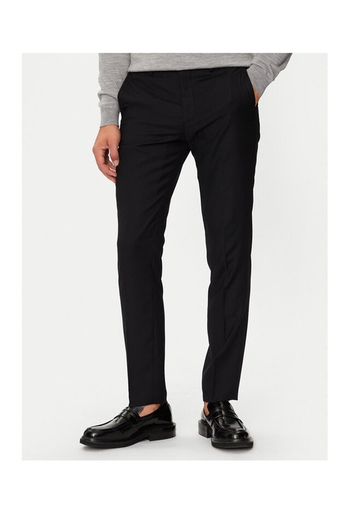 Férfi nadrág, Jack and Jones, 304396519, Újrahasznosított poliészter/Gyapjú, Fekete, Fekete