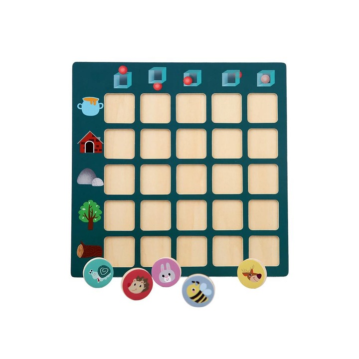 Joc educativ pentru dezvoltare spatiala, 20 cartonase, 18 x 18 x 0, 5 cm