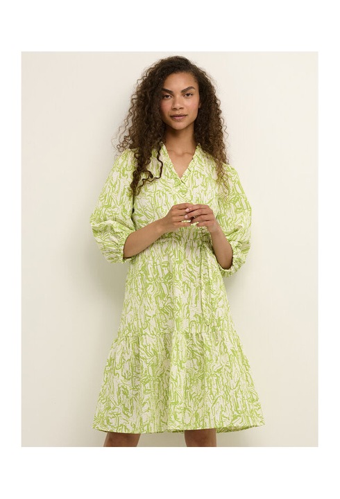 Női ruha, Karen By Simonsen, 302183616, Viszkóz, Zöld, Zöld