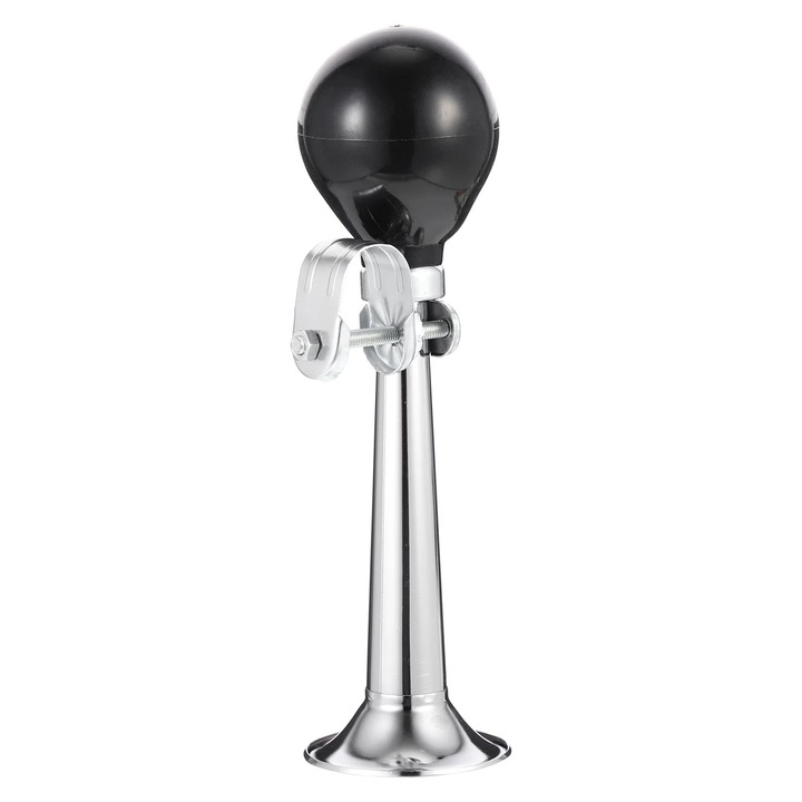 Sonerie bicicleta, metal si PVC, vintage, 20x6x6cm, negru