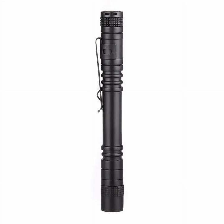 Lanterna mini ZYBLSSBB, LED 1200LM, negru, 13.3x1.5cm