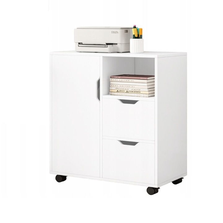 Imprimanta Stand Tabelul Biblioteca 3 rafturi Modern 60x35x70 Cm BADU