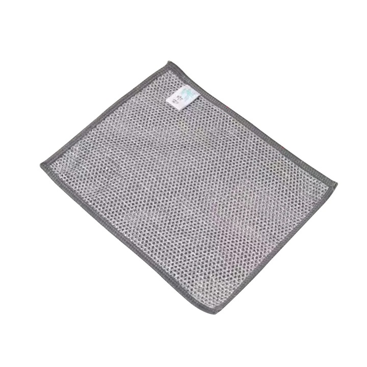 Set 3 lavete metalice multifunctionale, argintiu, 22.5x17.5cm