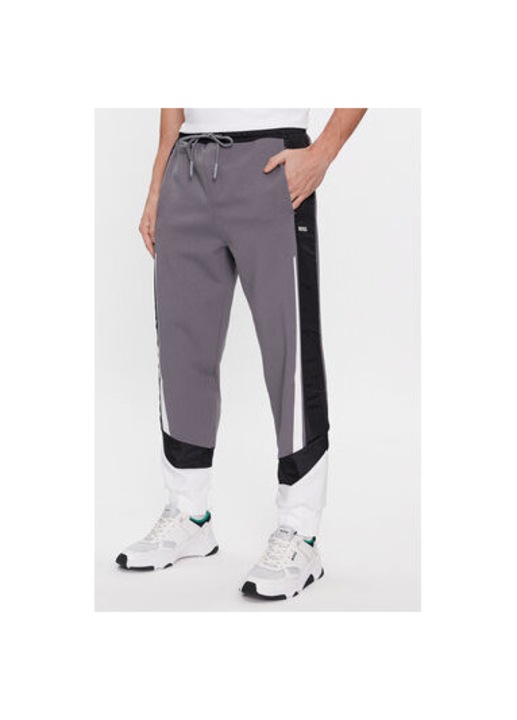 Férfi nadrág, Boss, 303638344, Pamut/Poliészter, Szürke, Szürke