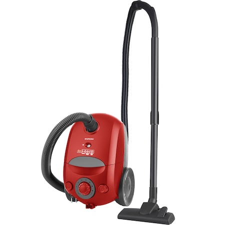 Aspirator cu sac Daewoo RC-180R, 800W, 2.5 l Tub telescopic, Rosu