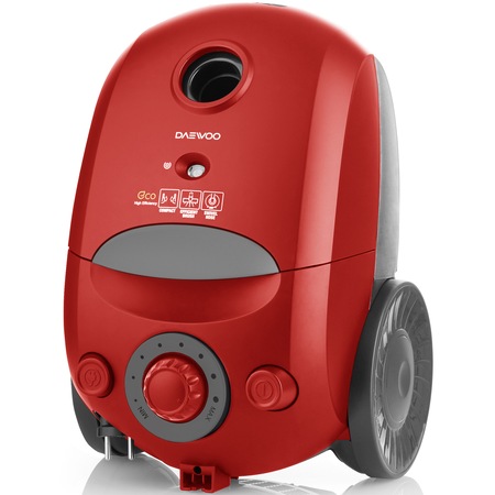 Aspirator cu sac Daewoo RC-180R, 800W, 2.5 l Tub telescopic, Rosu