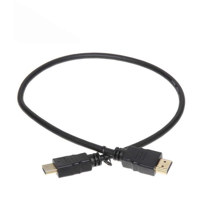 Akyga HDMI 1.4 apa / apa kábel, 0.5m, fekete - AK-HD-05A