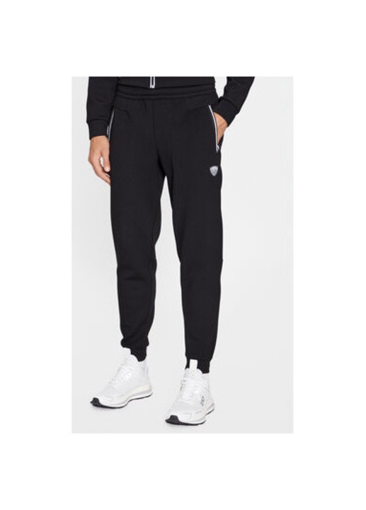 Férfi nadrág, Emporio Armani EA7, 303084776, Poliészter/Viszkóz, Fekete, Fekete