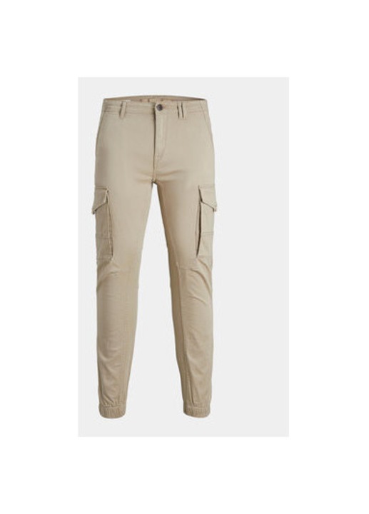 Ferfi nadrag, Jack and Jones, 303593957, Pamut/Pamut, Bezs, Bézs