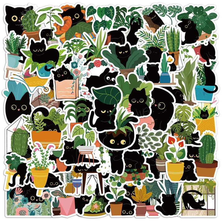 Set stickere decorative AMRINUGL, din PVC, impermeabile, multicolor