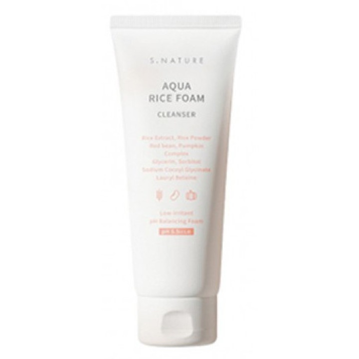 Spuma de curatare cu extrat de orez, 160ml S.Nature