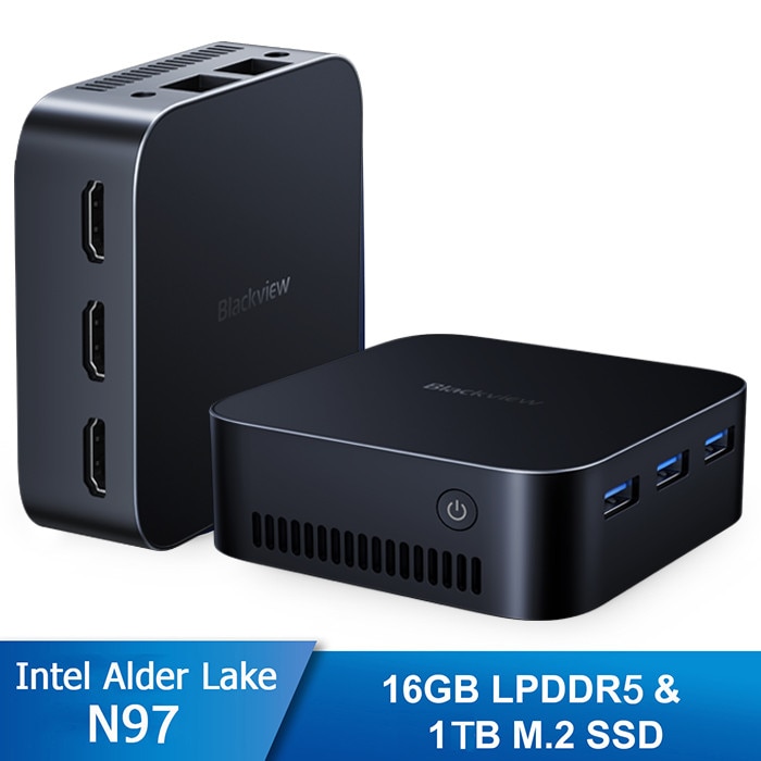 Mini PC Minis Forum UN305, Intel Core i3-N305 3.8 GHz, RAM 8GB